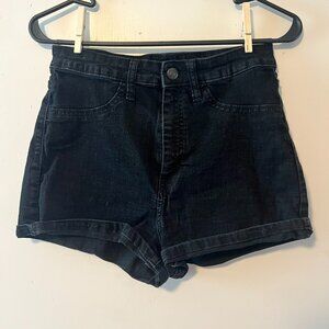 Wild Fable Faded Black Jean Highest Rise Shorts Womens Size 10